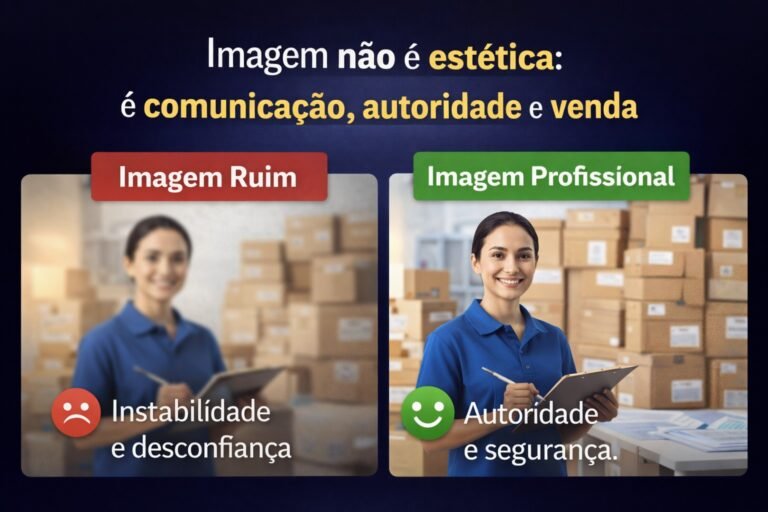 Imagem não é estética: é comunicação, autoridade e venda